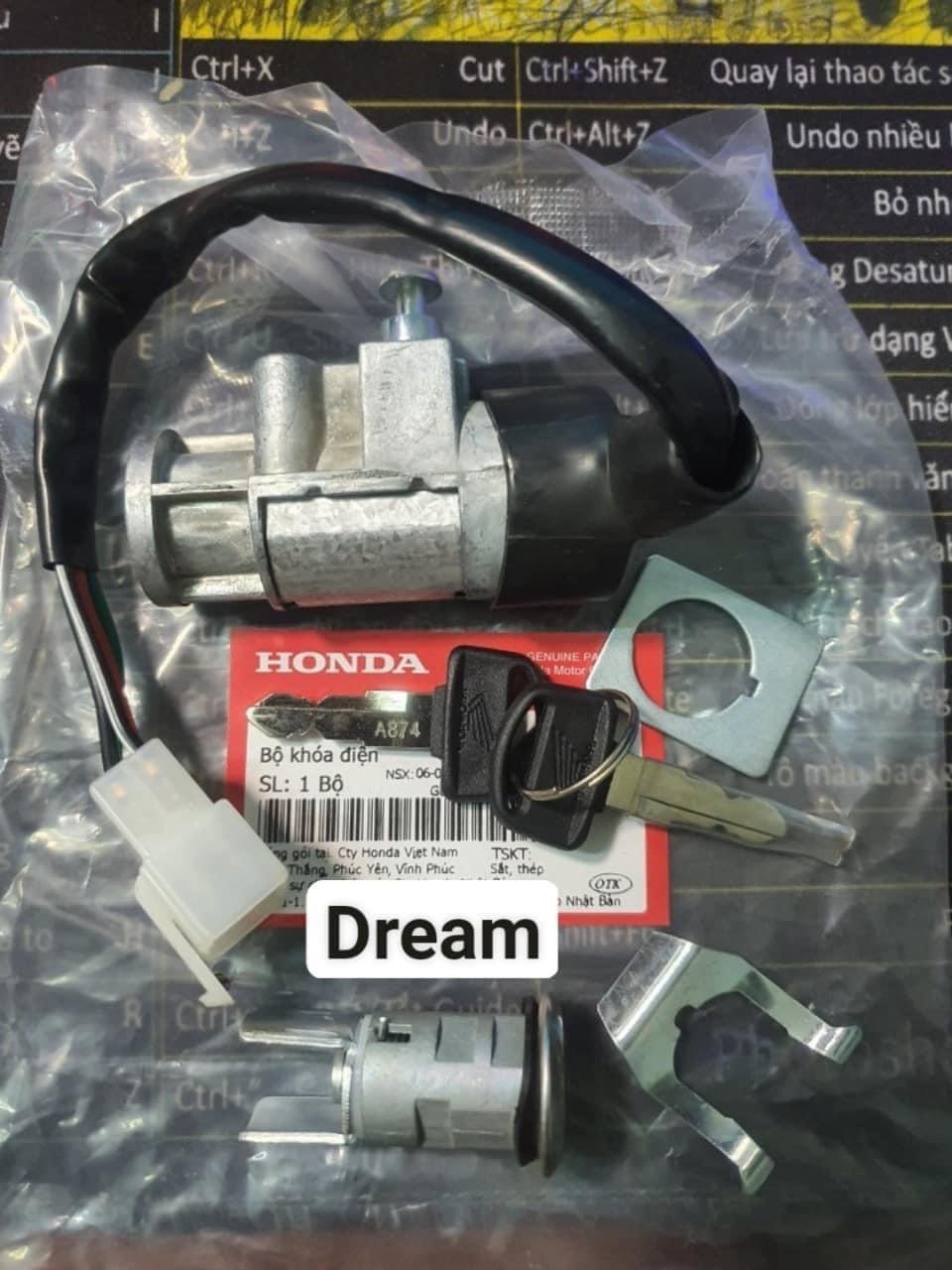 Original motorcycle dream, fish wave, small wave, ZX lock set