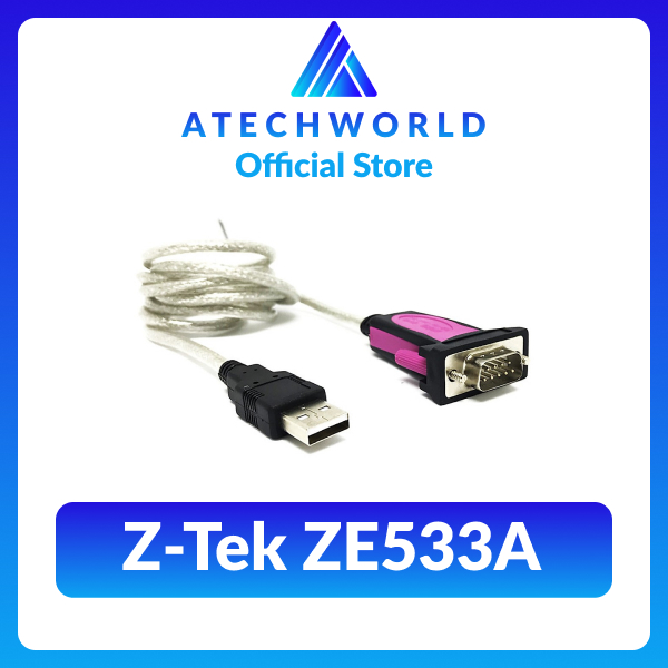 Cáp USB to Com (RS232) Z-Tek ZE533A Cáp xịn ZTEK