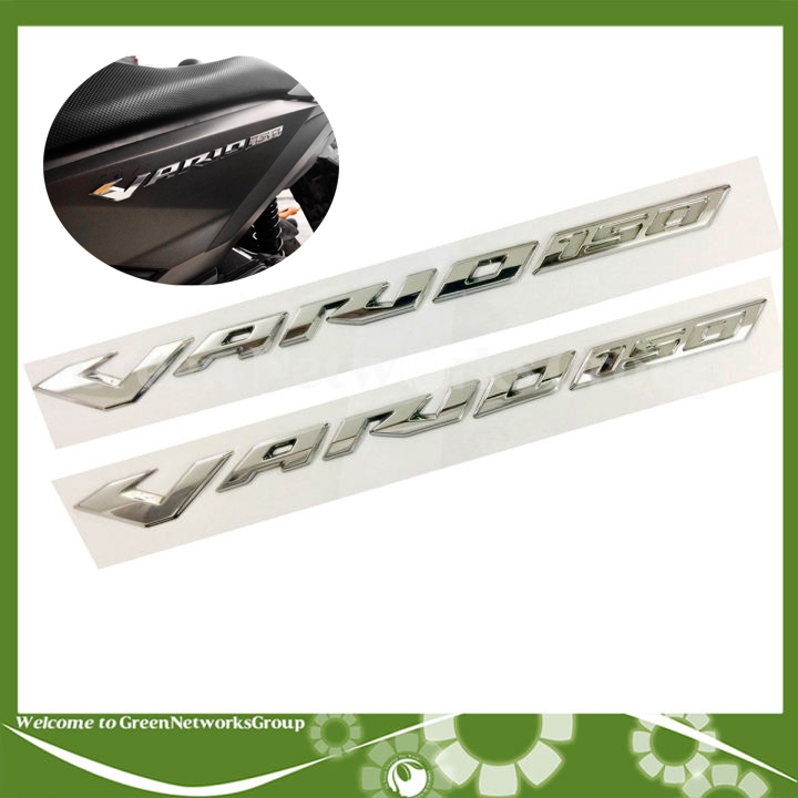 Tem xe máy chữ nổi Vario 150 mạ xi Niken Greennetworks