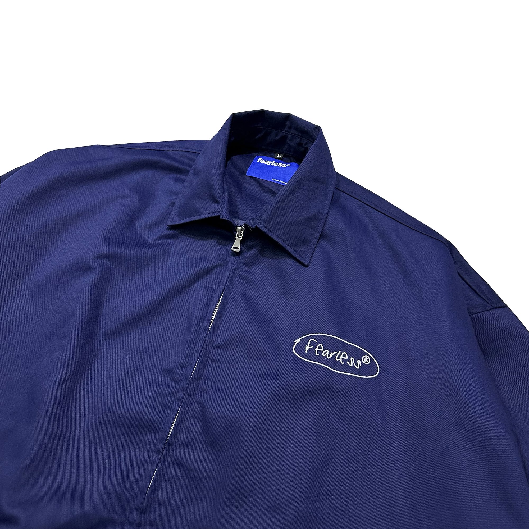 Áo khoác Kaki Zip FEARLESS Oval Logo