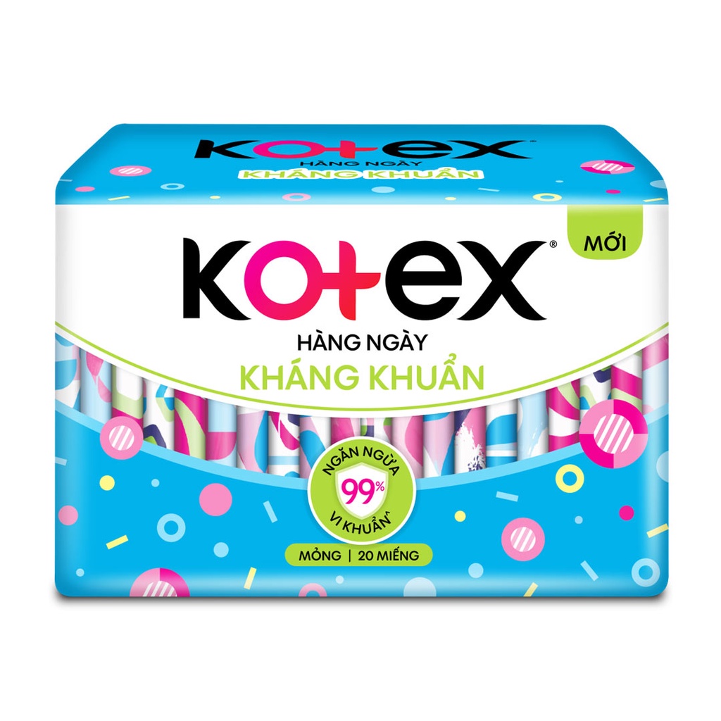Băng vệ sinh kotex hằng ngày kháng khuẩn 20miếng