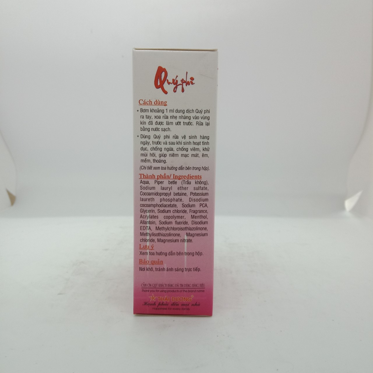 Dung dịch vệ sinh Quý Phi đỏ chai 120ml