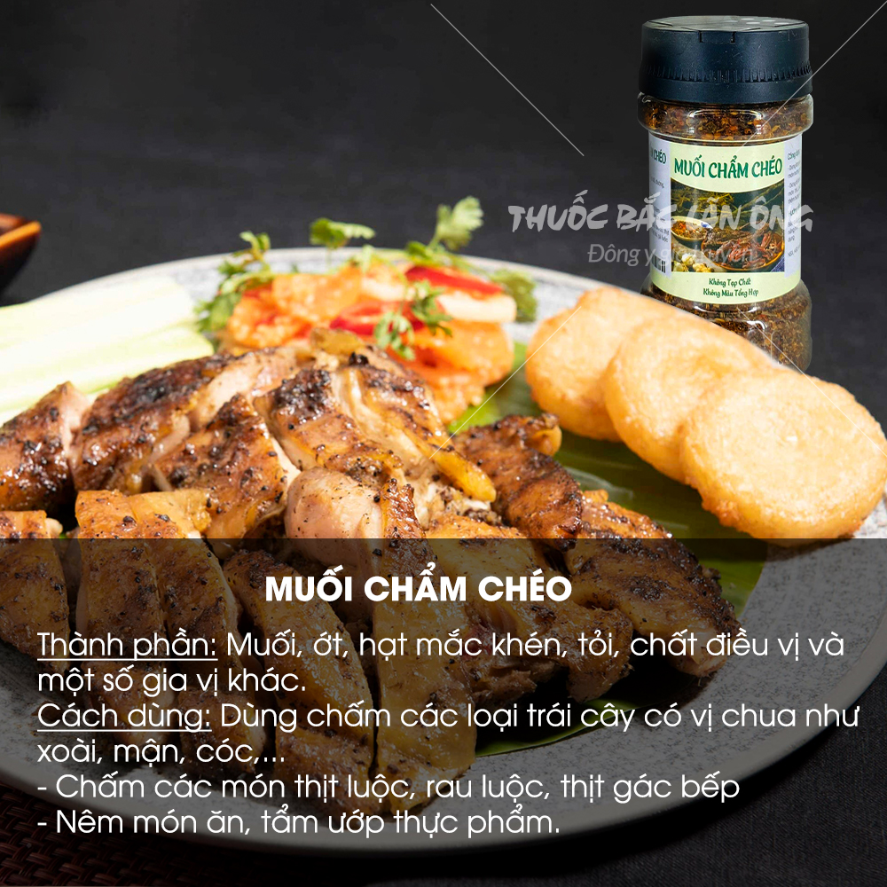 Muối chẩm chéo Tây Bắc (Muối chấm thịt,hoa quả)