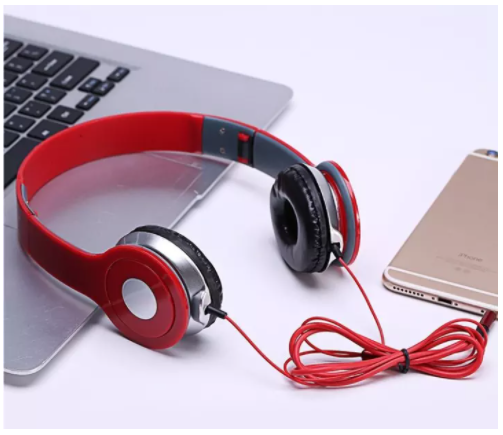 tai nghe chụp tai stereo headset (đỏ)