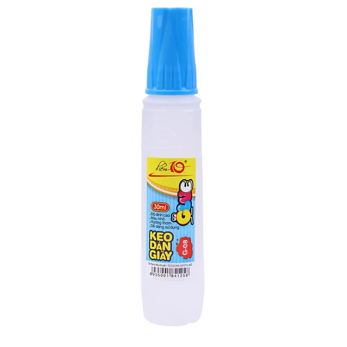 Keo Dán Giấy 30ml Thiên Long Điểm 10 TP-G08 Lốc 12 Chai