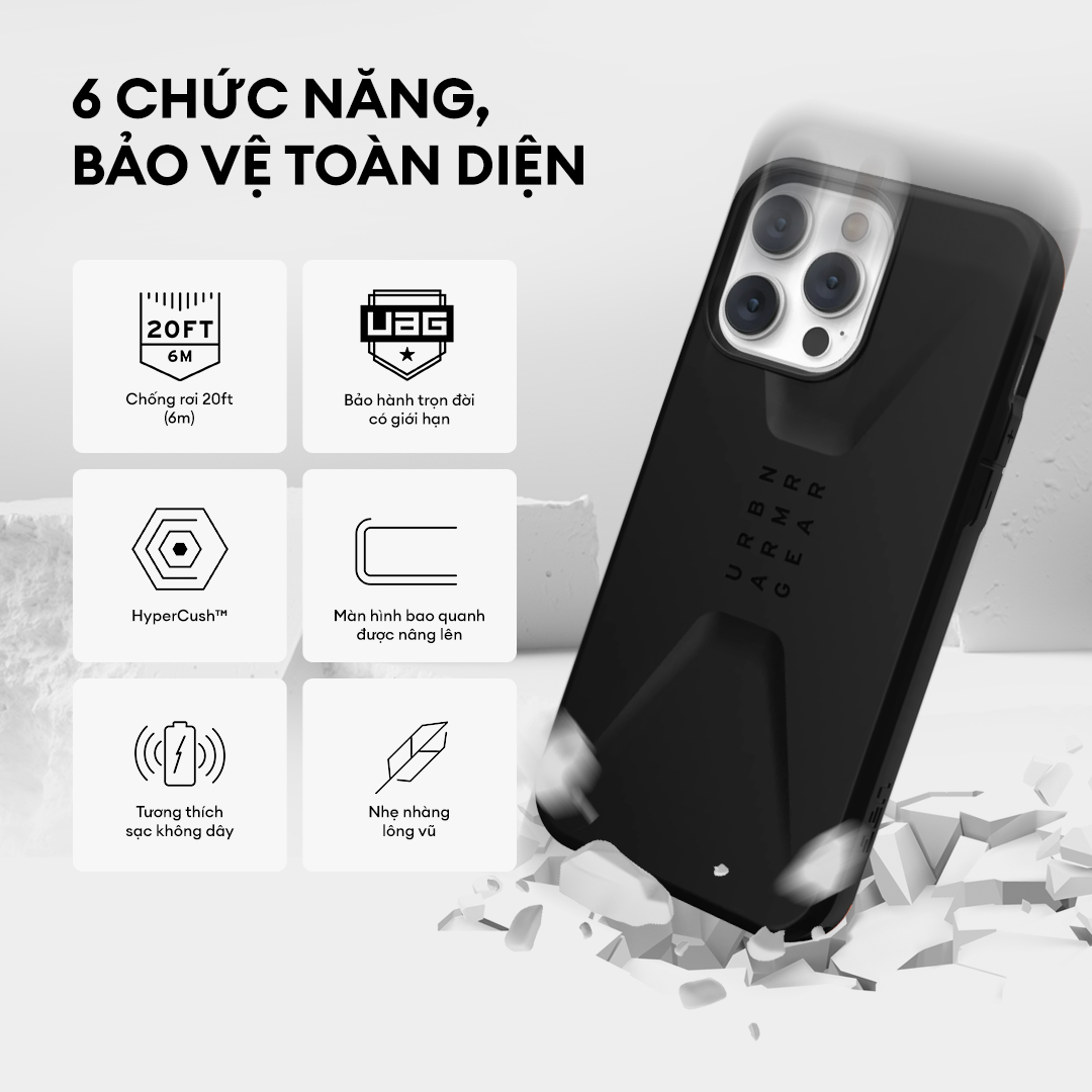 Ốp Lưng UAG CIVILIAN Cho iPhone 14 Plus [6.7 INCH]
