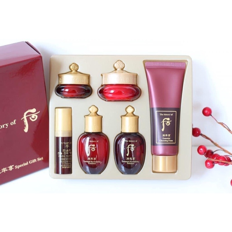 Bộ mini Whoo đỏ chống lão hóa (Ja Saeng Esssence Special Gift set) 6 sản phẩm