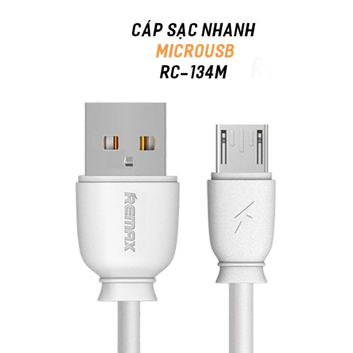 Cáp Sạc Nhanh Remax RC 134m Micro USB 1m - BH 12 Tháng