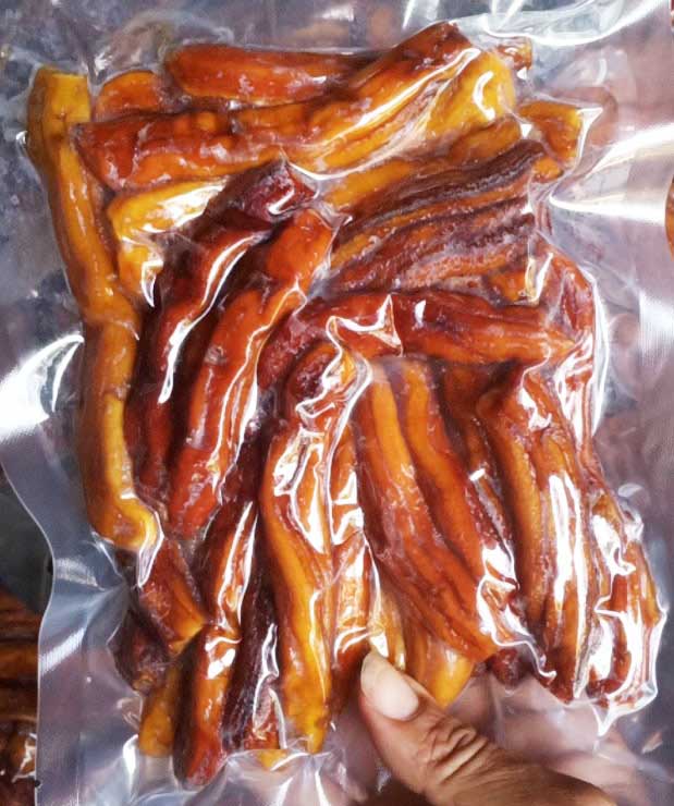 Chuối Già Sấy Dẻo - Túi Hút Chân Không 500g - Đặc Sản Bến Tre