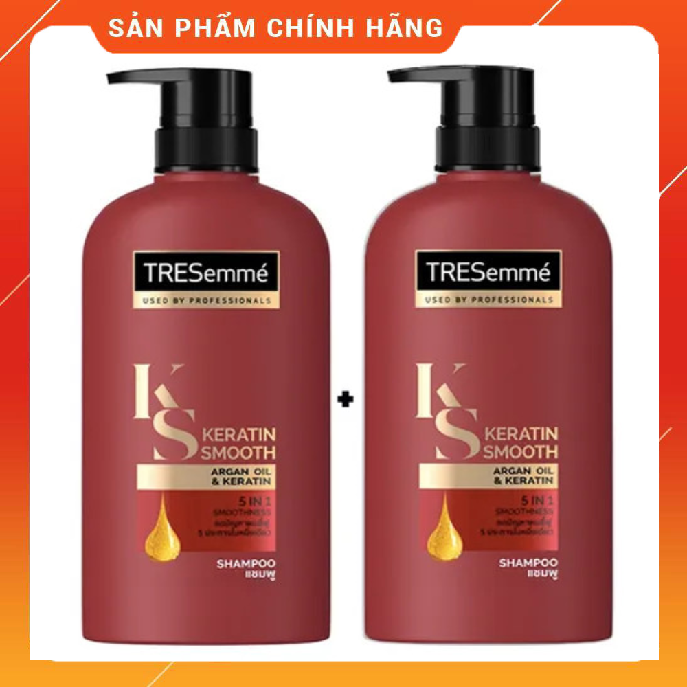 ( xả kho ) Combo 2 Chai Dầu Gội Tresemme Karetin Smooth 450ml Thái Lan
