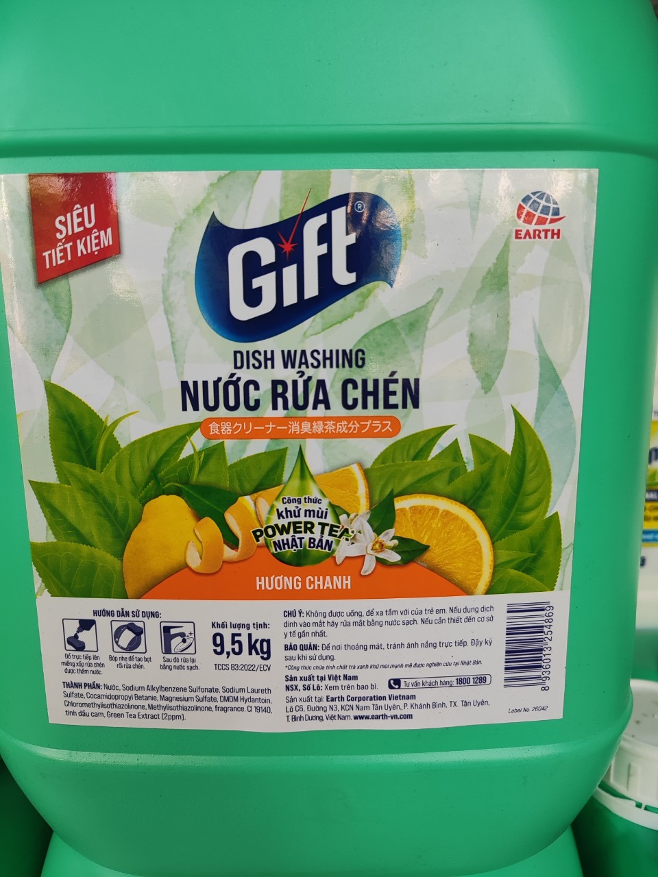 Nước rửa chén GIFT 9.5kg
