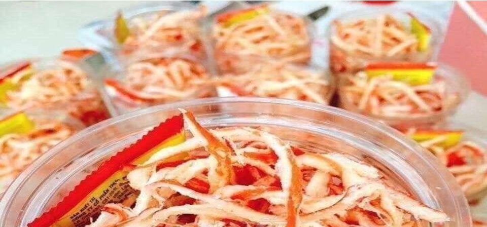 Mực xé sợi hấp nước cốt dừa hàng chuẩn siêu ngon 250gr
