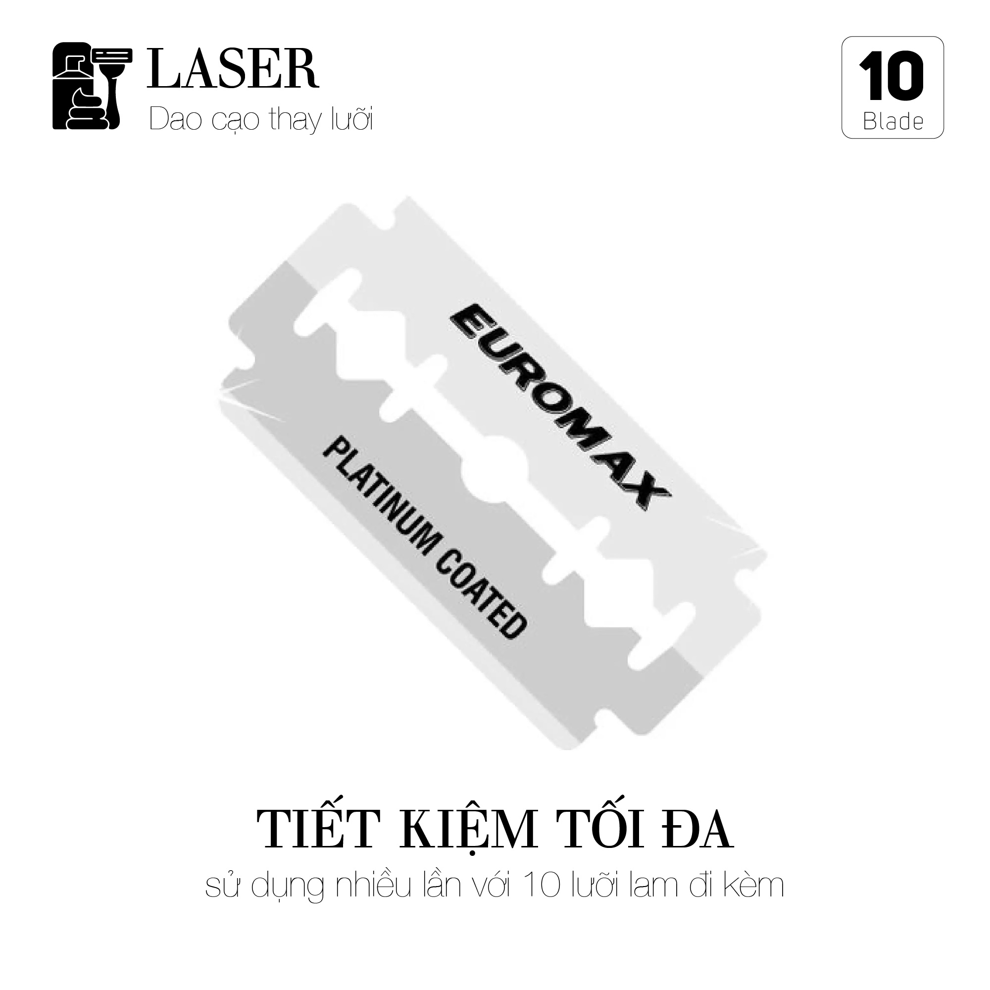 Dao cạo râu thay lam Laser cao cấp cán đen+10 lưỡi lam thay thế,Dạo cạo râu thay kèm 10 lưỡi lam,Dao cạo râu thay lưỡi lam,Dao cạo thay lưỡi,Dao cạo thay lam,Dao cạo lưỡi lam,Dao thay lam tiện lợi tiết kiệm cho ngừoi dùn
