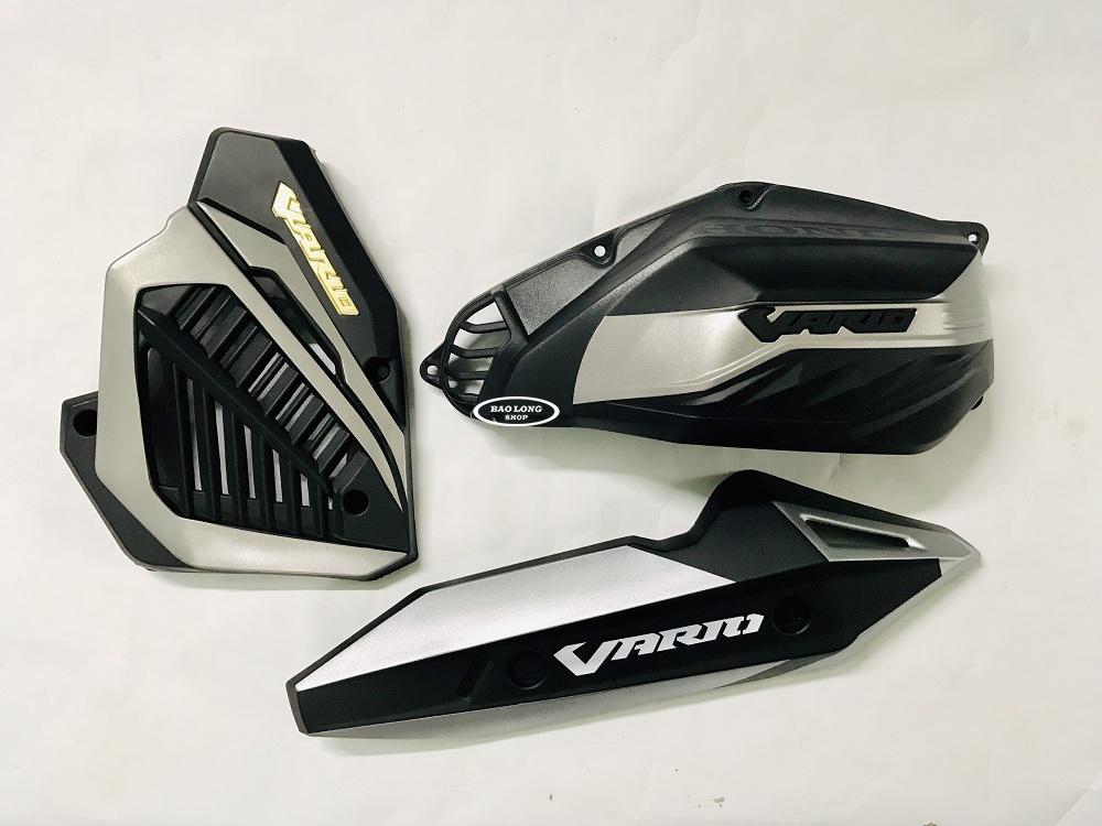 Bộ 3 Món Ốp Pô + Pô E + Két Nước sơn Airbrush gắn Vario (màu Bạc),Sản Phẩm Chất Lượng, Gian Hàng Uy Tín, Giá Cả Cực Tốt, Mua Ngay.