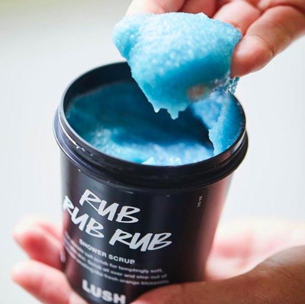[HCM]Sữa tắm có hạt scrub LUSH - Rub Rub Rub shower scrub