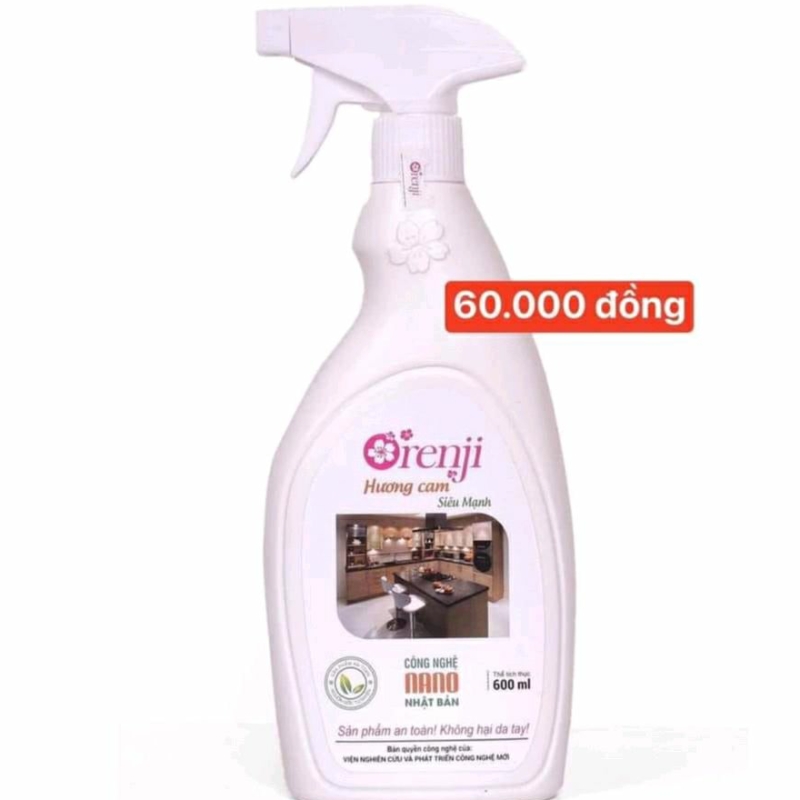 LAU CHÙI BẾP ORENJI SIÊU SẠCH 600 ml