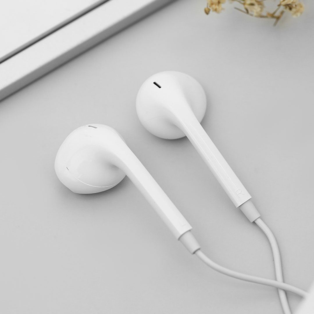 Tai nghe nhét tai Oppo Jack 3.5mm có dây có micro dài 1,2m màu trắng BACARAT bảo hành 30 ngày