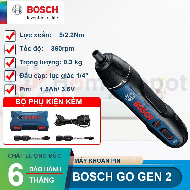 Máy vặn vít dùng pin Bosch Go Gen II Mới 2020