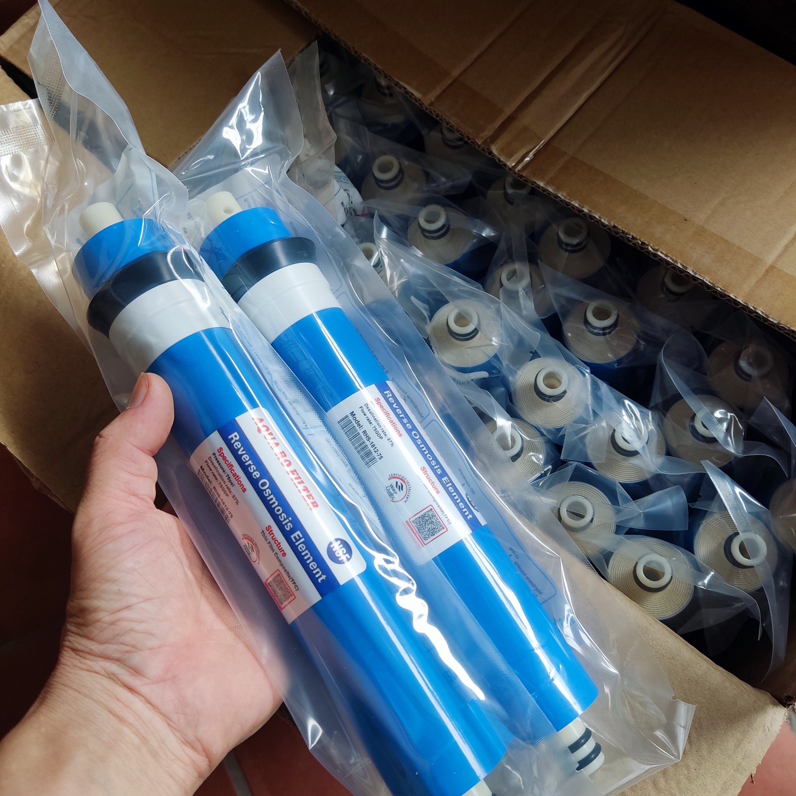 Lõi Lọc Nước Số 4 Màng RO AQUA FILTER 10 LítH (Xanh)