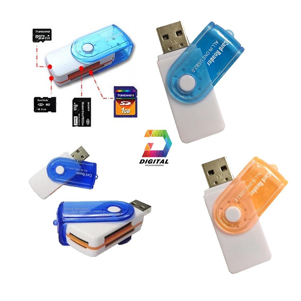 Đầu đọc thẻ nhớ xoay đa năng