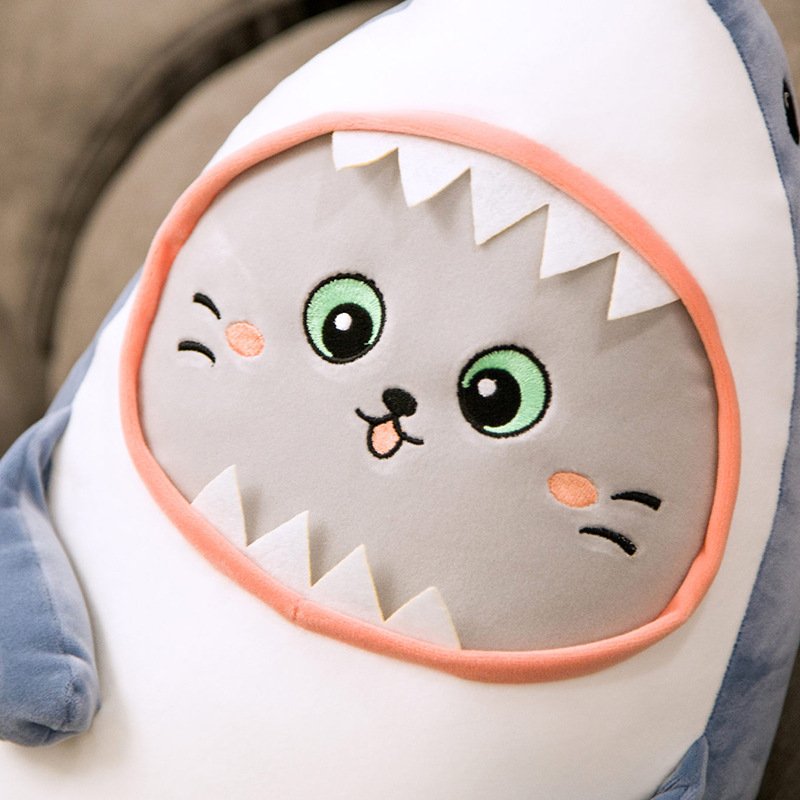 Gấu bông mèo cosplay cá mập siêu yêu size 35cm