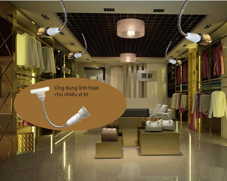 Đui đèn E27 nối dài 20 cm