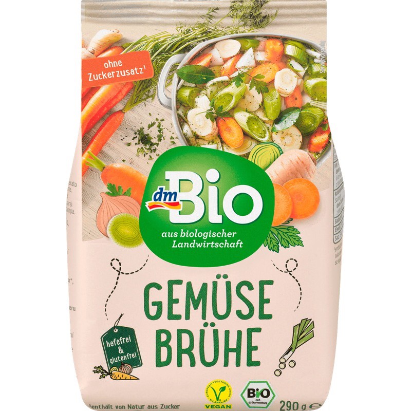 Hạt nêm rau củ hữu cơ dmBio vegan stock powder 290g