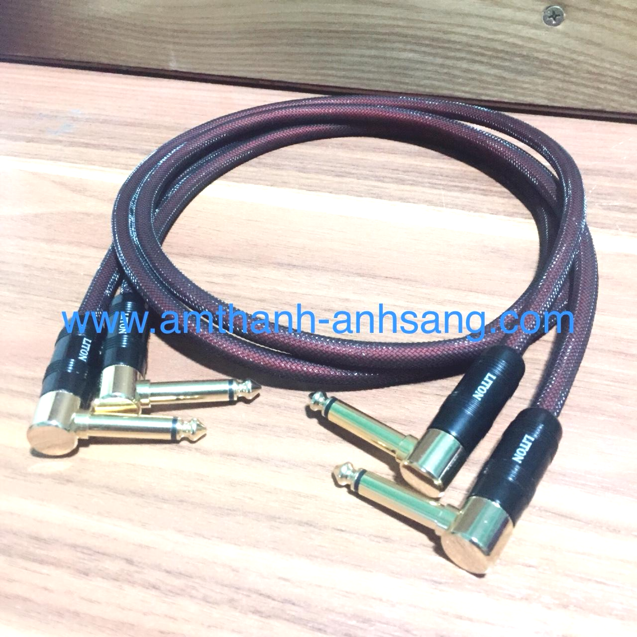 Audio signal wire 2 pin 6mm curved 02 wire harness 1m length armor T Jack TS wire 6.3mm jack 6li Jack 6.5mm Jack TS 6.3mm jack