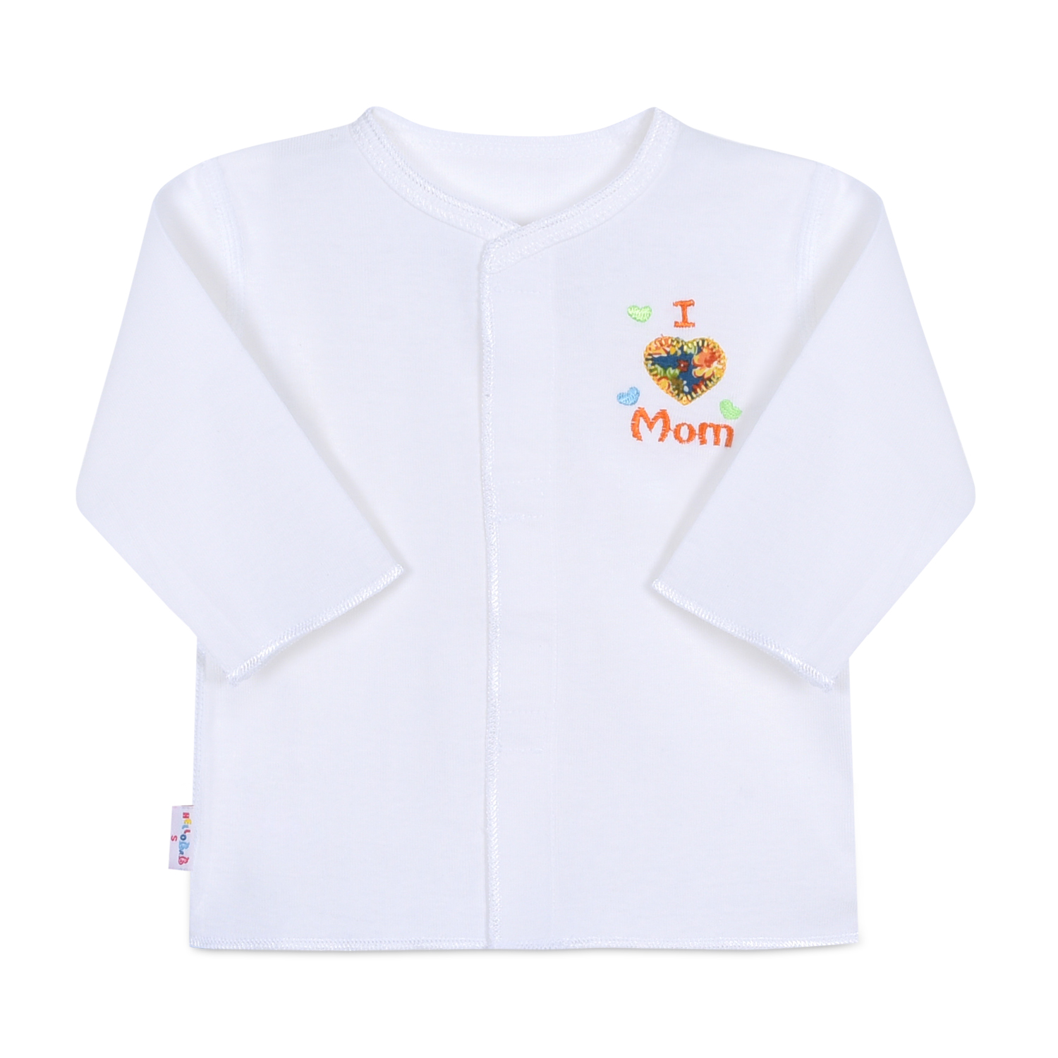 Áo sơ sinh cổ tim tay dài AL0159 - HELLO BB (hình in ngẫu nhiên)
