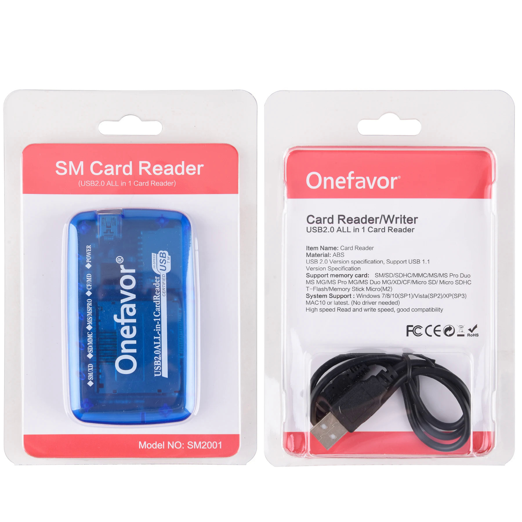 Đa chức năng SM Đầu đọc thẻ Olympus CCD máy ảnh smartmedia thẻ có thể đọc được CF SD MS XD thẻ tất cả-trong-một phổ Đầu đọc thẻ