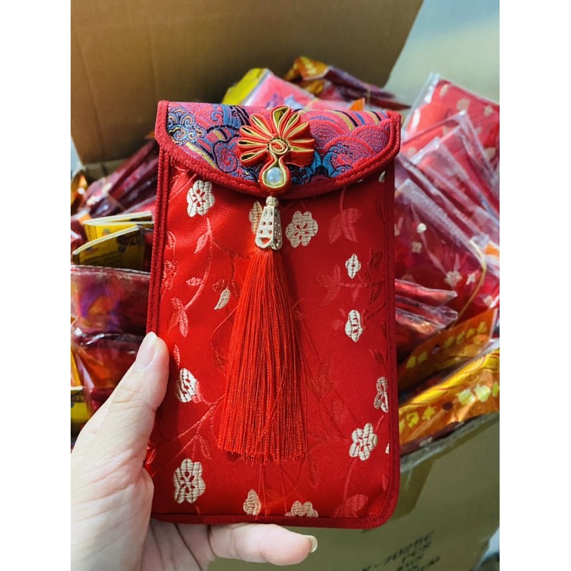 Bao lì xì vải thổ cẩm hàng cao cấp