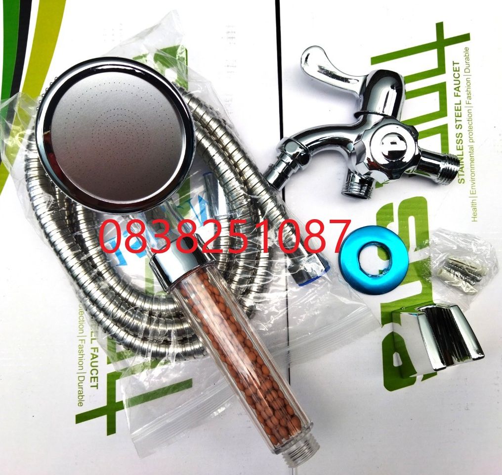 Combo củ sen + tay sen dây sen tắm lạnh dễ lắp đặt