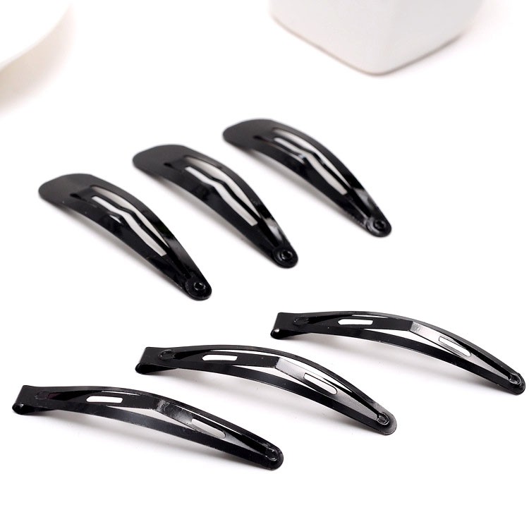 KẸP TÓC BẤM MÀU ĐEN 2 KIỂU ĐƠN GIẢN GIÁ RẺ Ni9 AA1