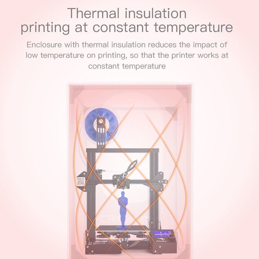 Buồng kín cho máy in 3d Medium size 3d printer Multifunction Enclosure 73*65*72cm