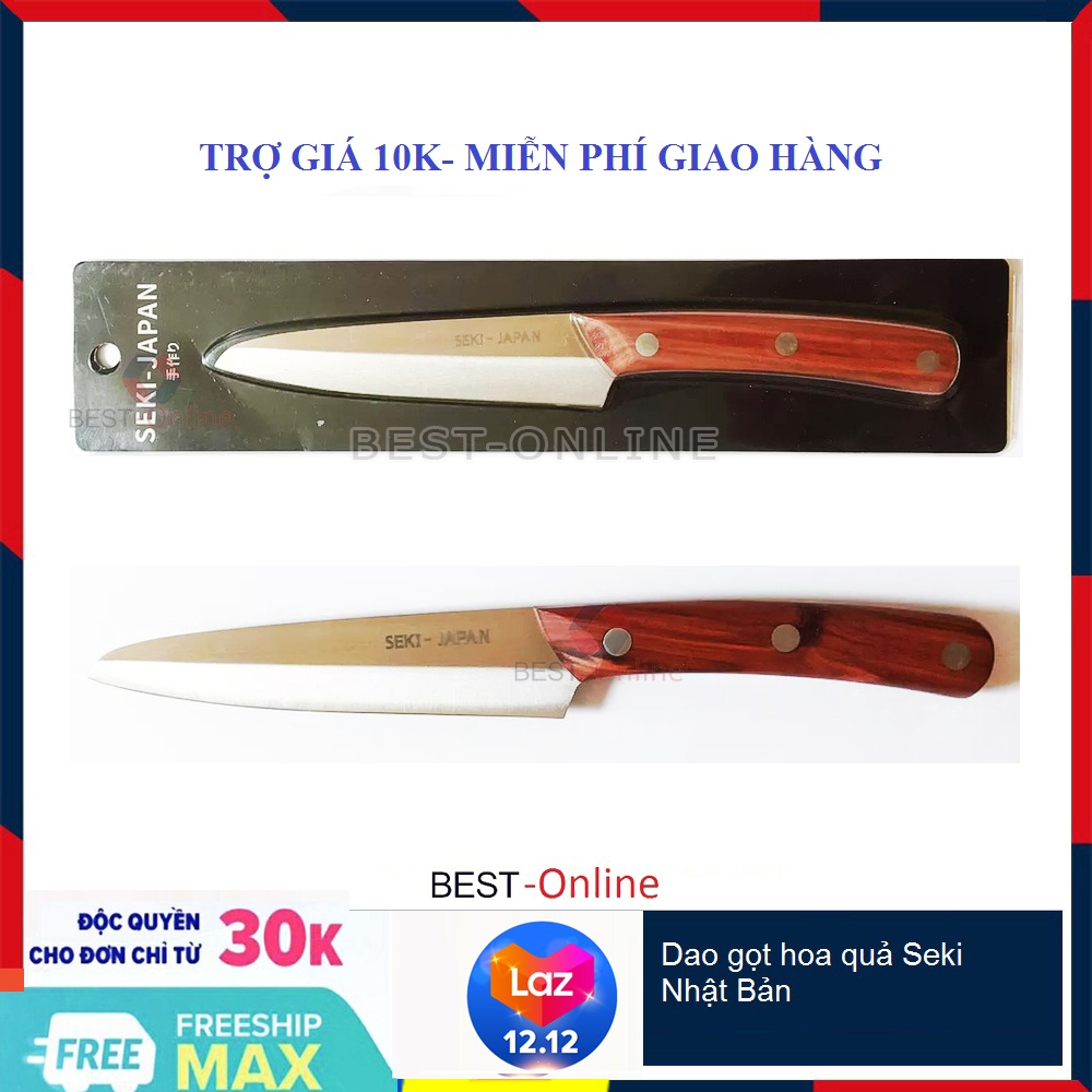 Dao gọt hoa quả seki nhật bản -dao thái nhỏ seki dùng gọt hoa quả cao cấp - dao tỉa hoa quả - dao bếp gọt hoa quả seki japan cực tốt bén tay cầm gỗ thịt