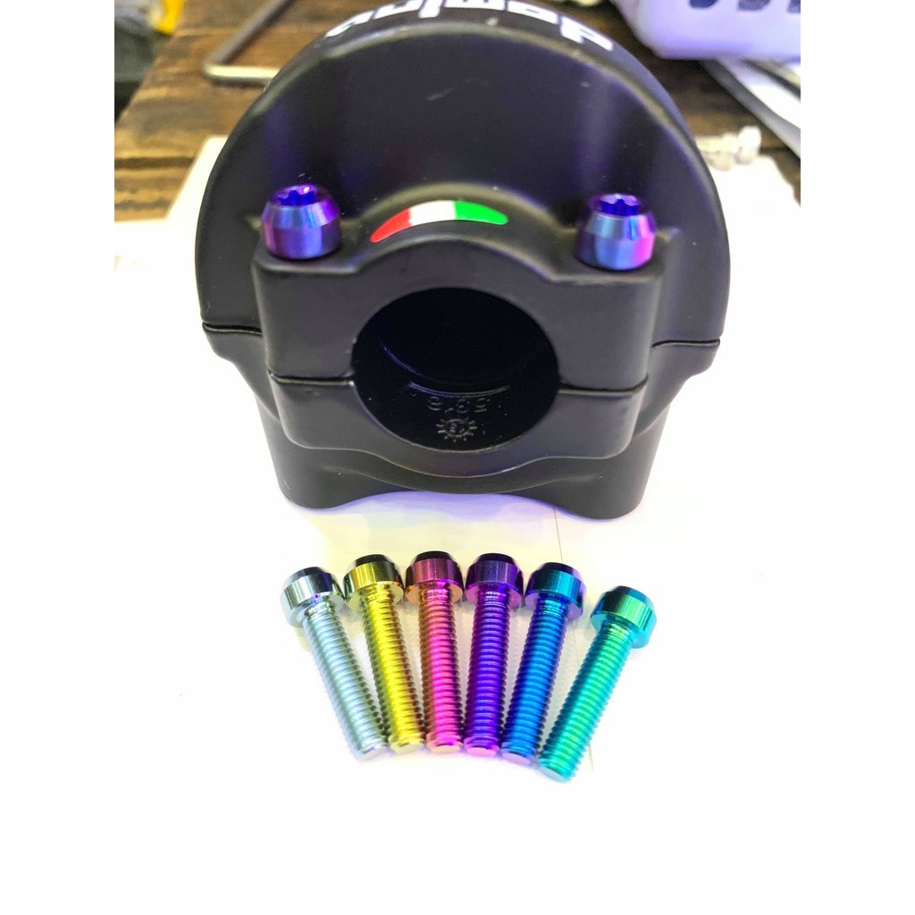 Ốc 5li10 , 5li15 , 5li20 đầu trụ Titan Gr5 , ốc titan 5li trụ gắn nhiều vị trí . DoChoiXeMay