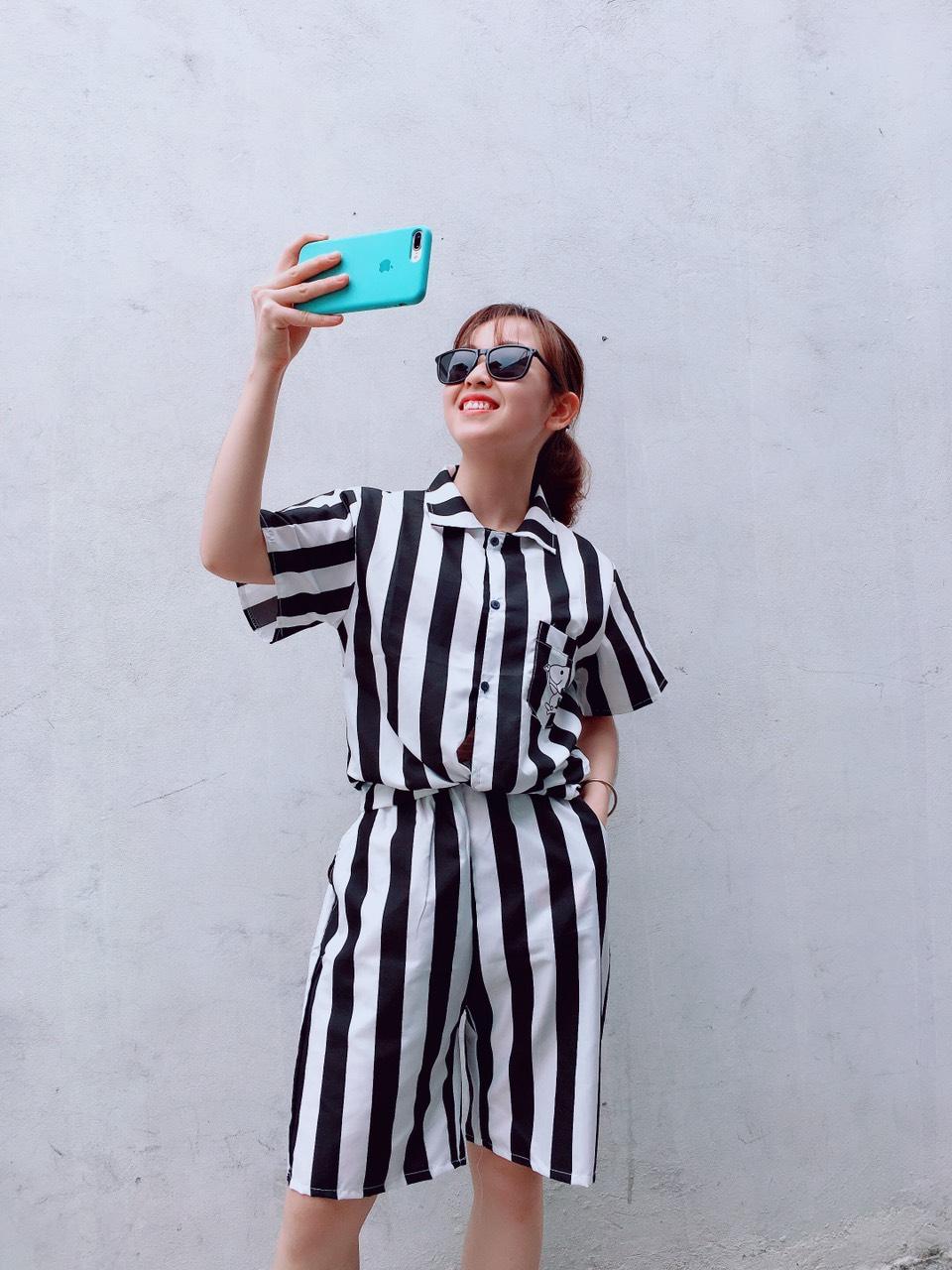 [Nguyen Dung Fashion] Bộ Tù Trưởng Kẻ Sọc Cực Hot