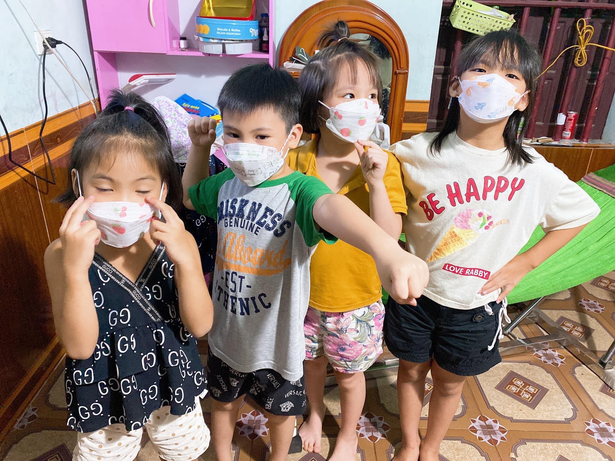 COMBO 100 Khẩu Trang Cho Bé 4D KF94 UNIMASK (3-8) tuổi