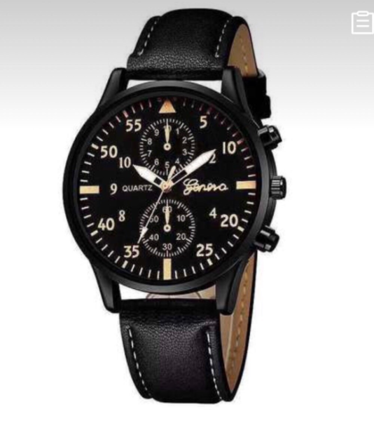 Giá bán [HCM]Đồng hồ nam thời trang dây Da chống nước Thời Trang TA89 Hiện Đại (Dây đen)