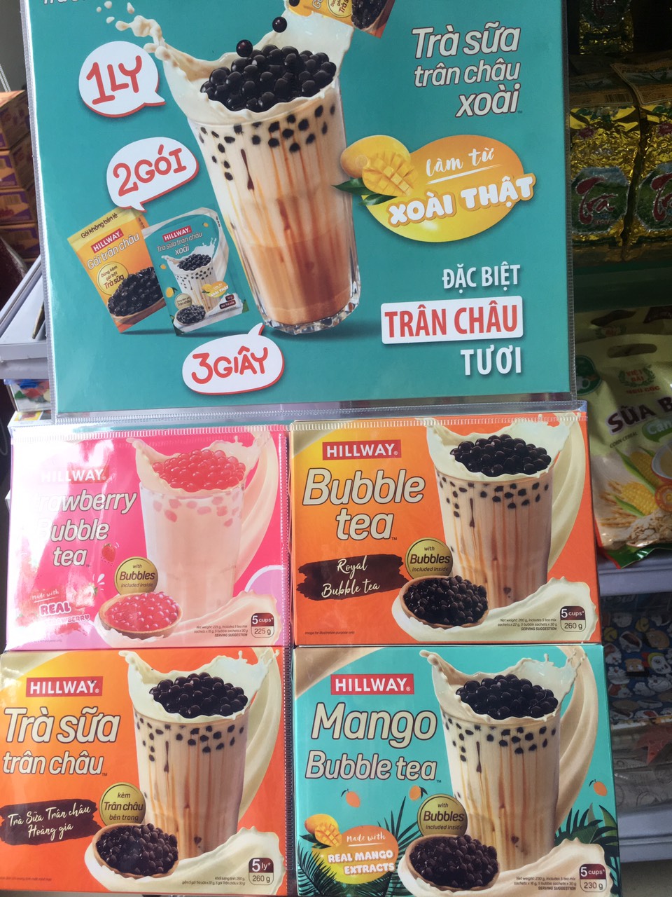 Trà sữa trân châu HILLWAY ( giảm giá mua combo 3 vị )