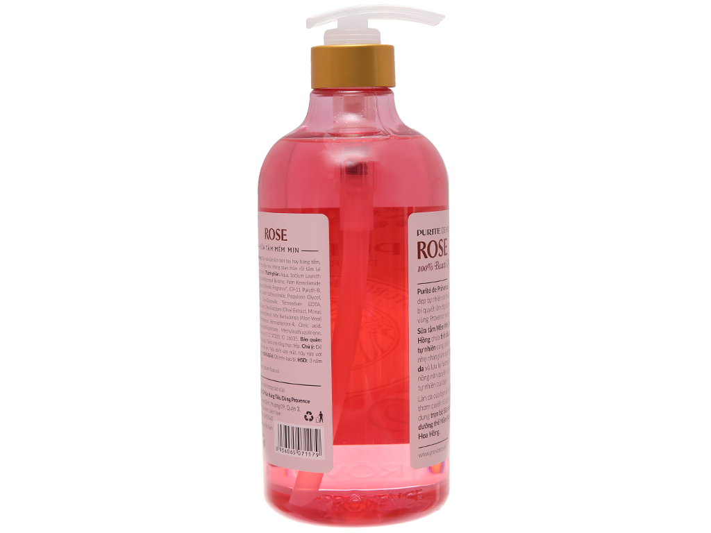 [HCM]Sữa tắm mềm mịn Purité hoa hồng 850ml