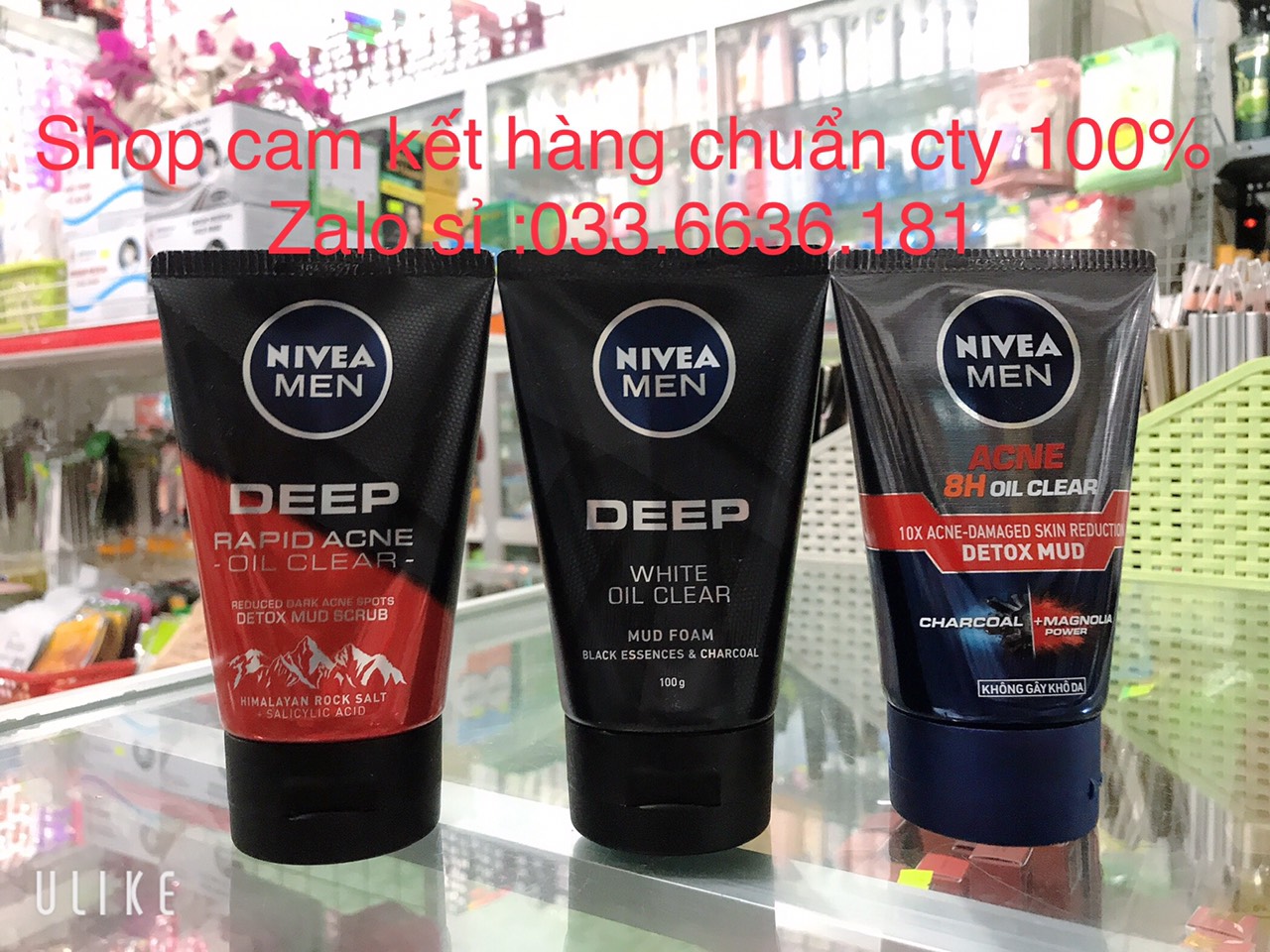 sữa rửa mặt nivea nam chai 100g