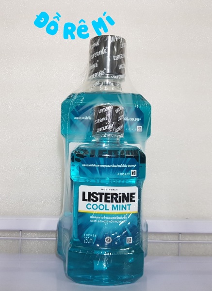 [HCM]Nước súc miệng Listerine 750ml Thái Lan - tặng chai 250ml