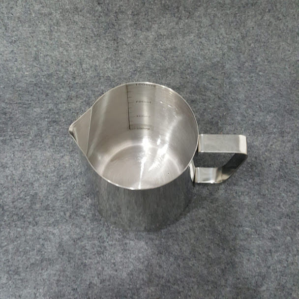 Ca inox rót sữa có vạch chia 350ml - 600ml - 1 lít
