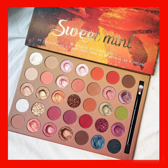 Bảng Phấn Mắt Sweet MinT 35 Màu Tặng 01 Cọ Mắt