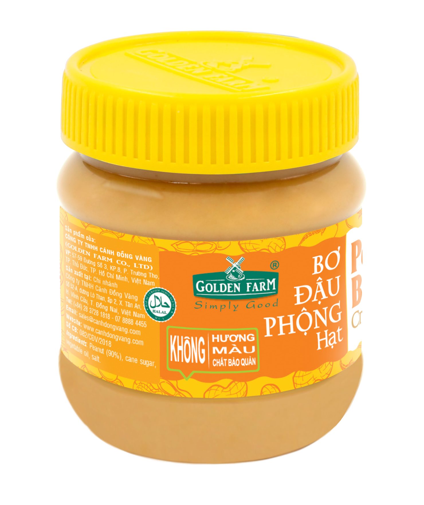BƠ ĐẬU PHỘNG HẠT GOLDEN FARM 340GR