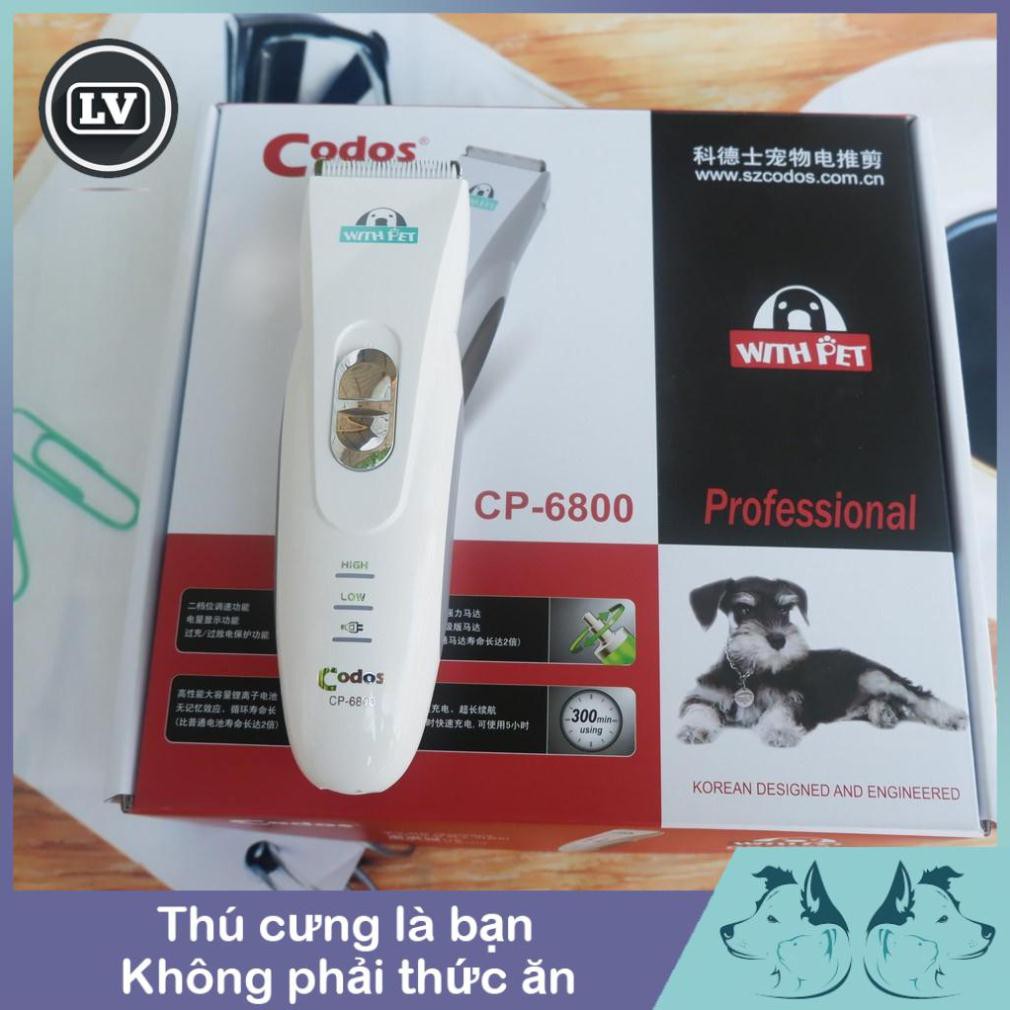 Tông đơ cắt lông chó mèo CODOS 6800 - Long Vũ Pet Food