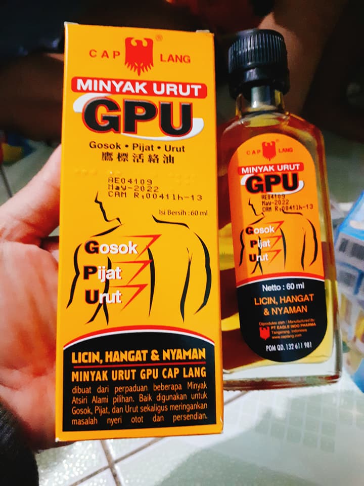Dầu gừng xả xoa bóp GPU Thái lan