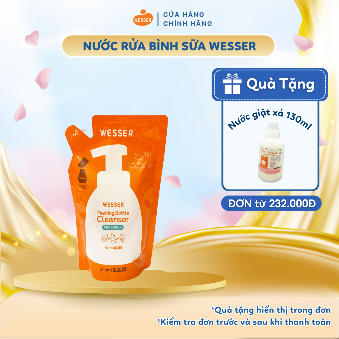 Wesser Baby Bottle Cleaner in 500ml Pack (Imported)