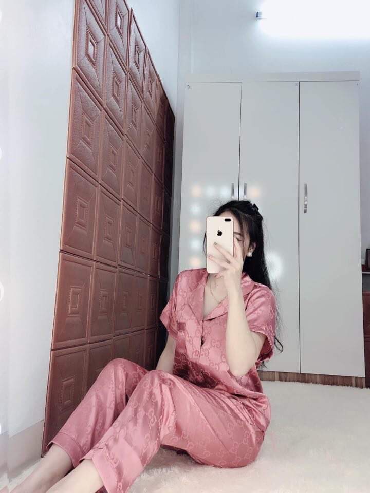 BỘ LỤA SATIN ÁO CỘC QUẦN DÀI, BỘ ĐỒ SAU SINH
